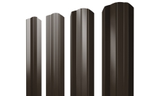Штакетник М-образный А фигурный 0,45 PE RR 32 темно-коричневый